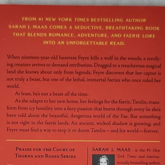 Sarah J Maas - A Court of Thorns and Roses - Fantasy Romance, Young Adult, Fae - Picture 5 of 6